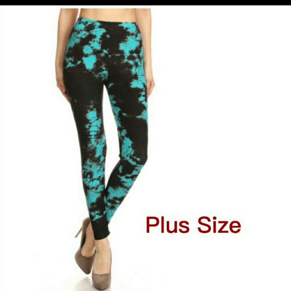 plus size tye dye leggings